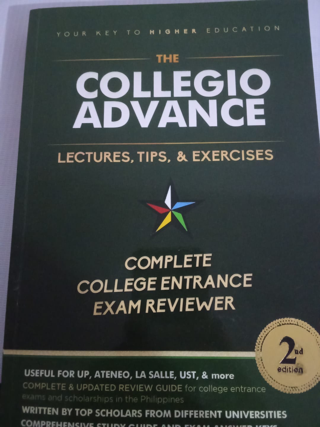 Customer photo review of Collegio Advance - ULTIMATE Updated College Entrance Exam Reviewer for 2024 - 2025