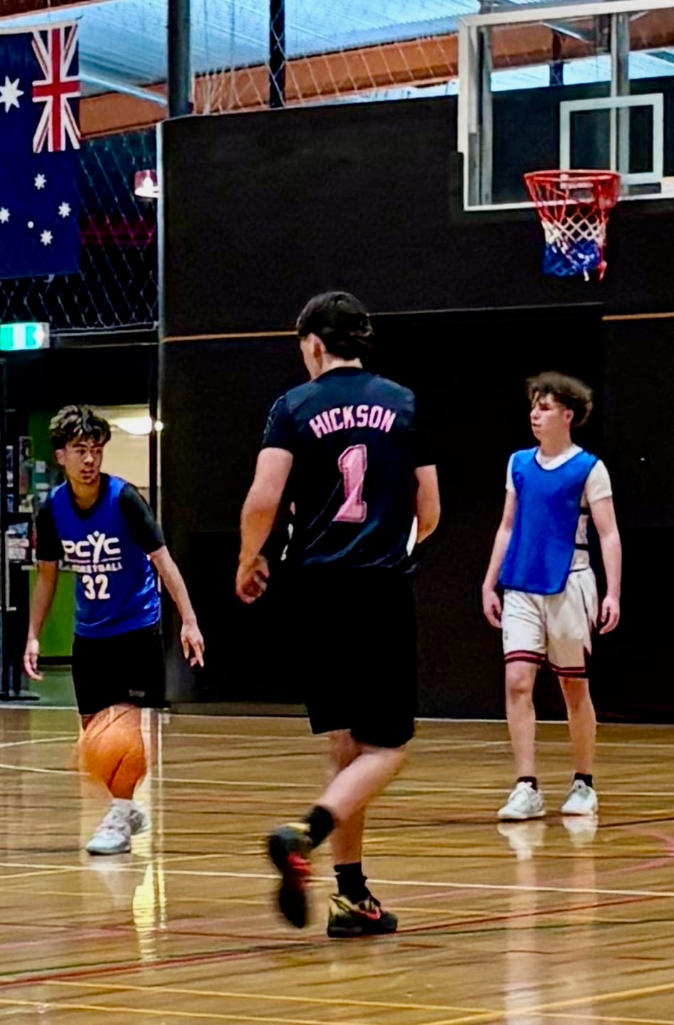 Customer photo review of Custom Black Pink Double Side Tops Athletic Basketball Jersey