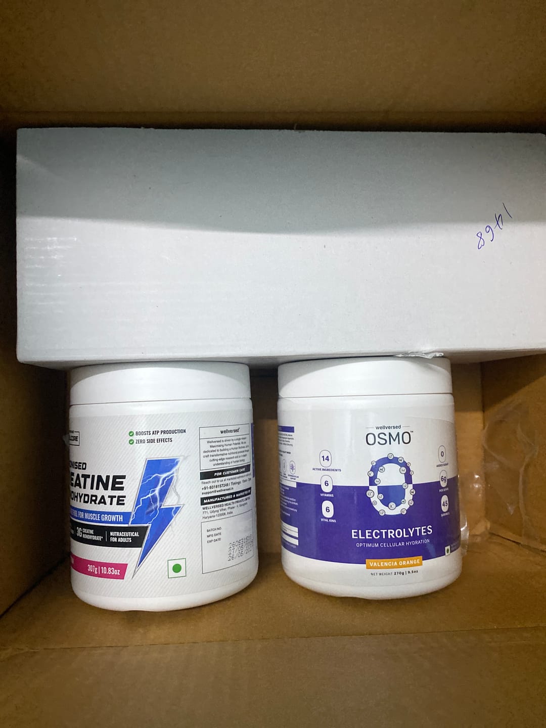 Customer photo review of Wellcore - Micronised Creatine Monohydrate (83 Servings, Fruit Fusion) + Premium Steel Shaker