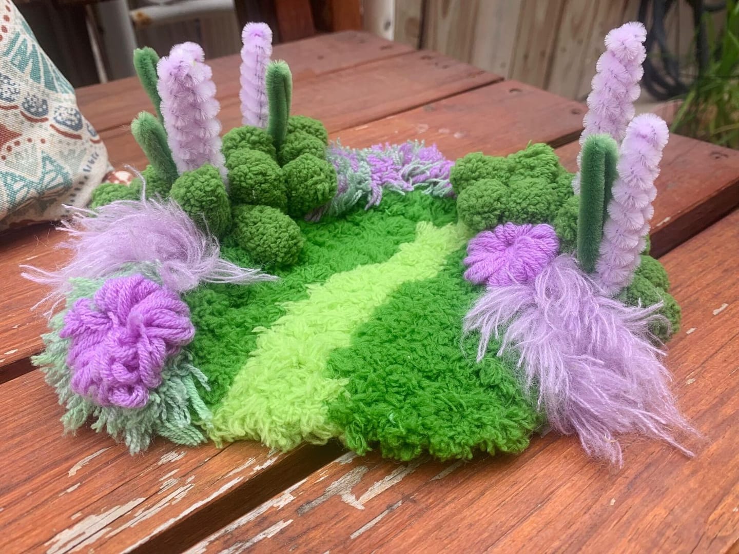 Customer photo review of LAVENDER FIELD - Moss Coaster Kit