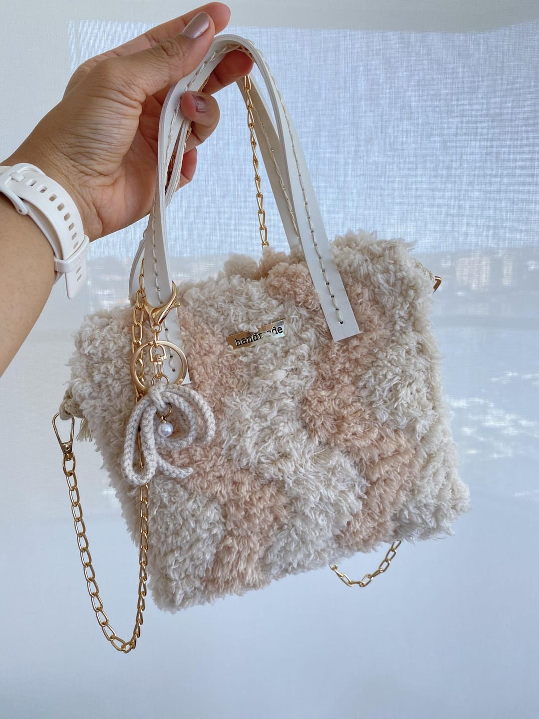 Customer photo review of Neutrals Wavey - Woven Tote Bag Kit