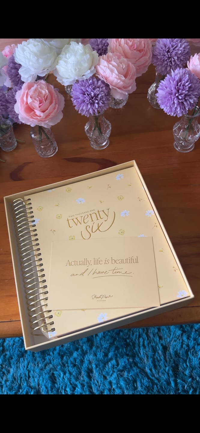 Customer photo review of 2026 Signature Planner - Blush + Yellow Gold