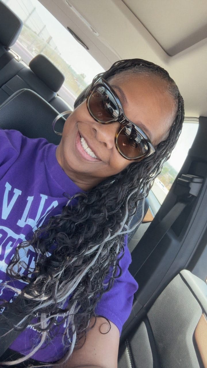 Customer photo review of Salt & Pepper Body Wave Human Crochet Hair