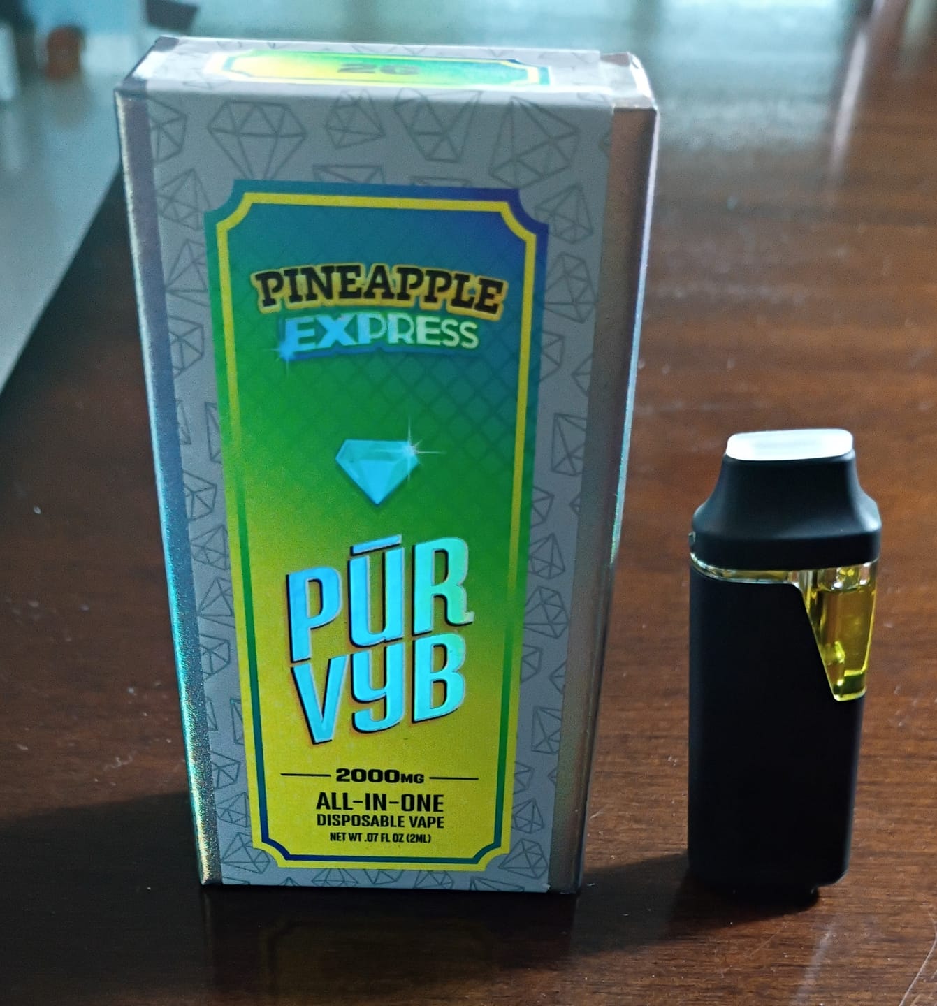 Customer photo review of PUR VYB - 2G THCa Live Resin - Pineapple Express (Sativa)