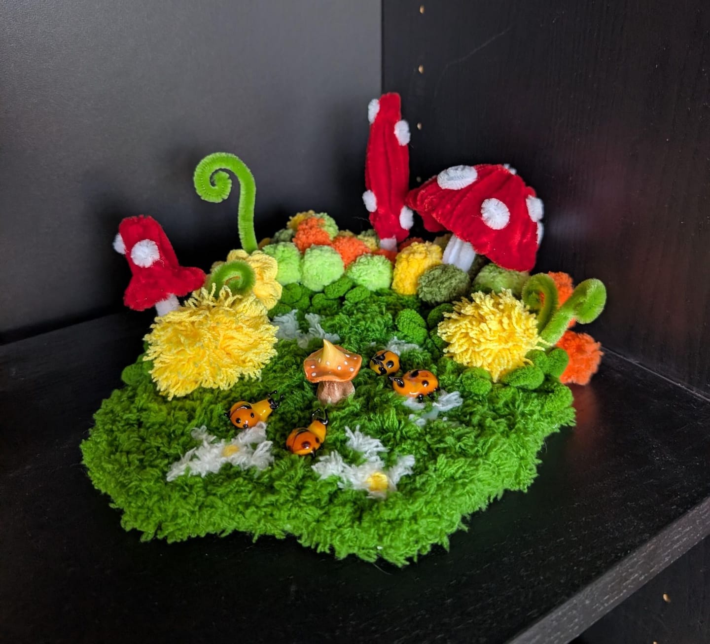 Customer photo review of MUSHROOM MEADOW - Moss Coaster Kit