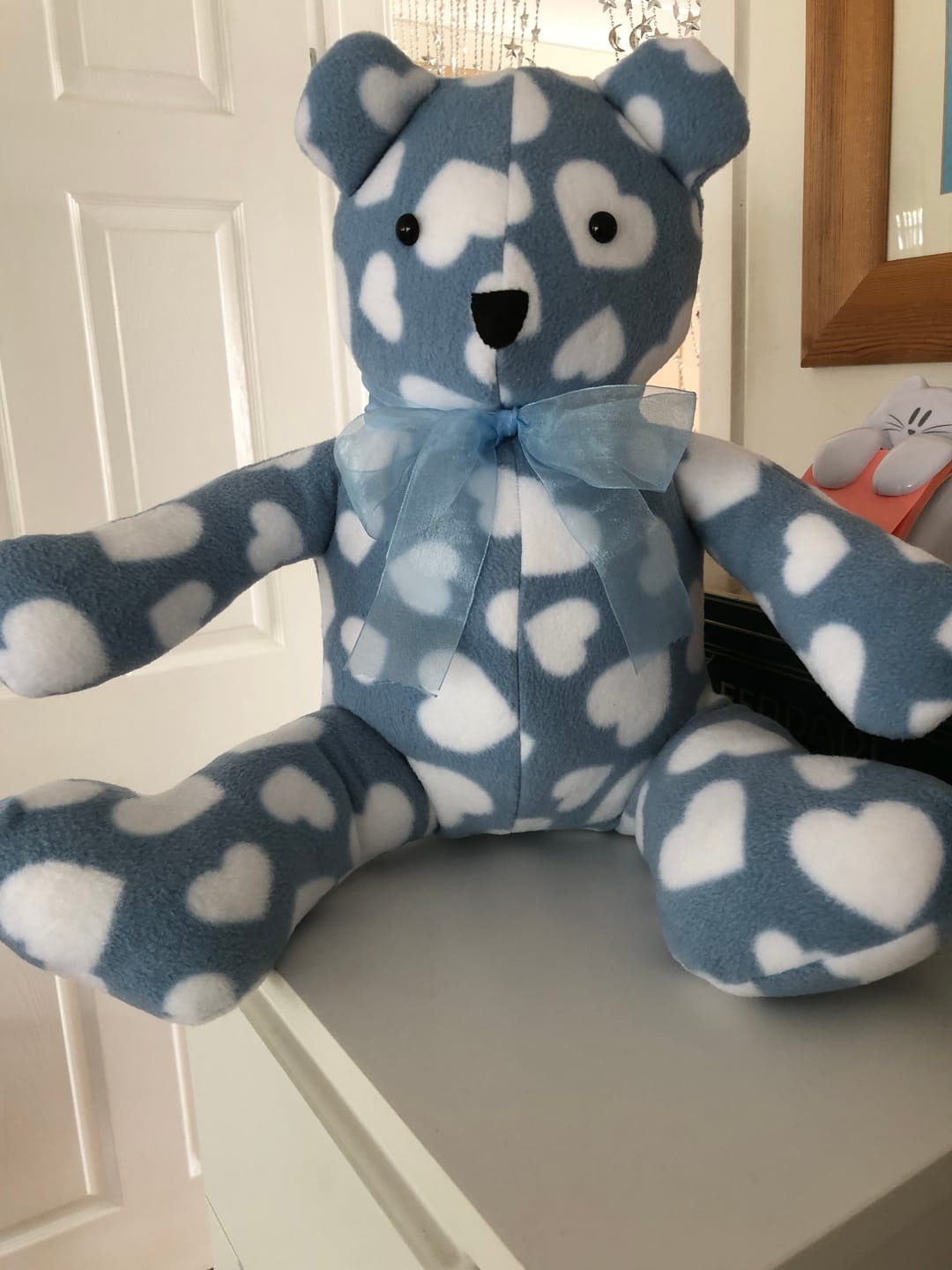 Customer photo review of All Over Hearts Anti Pill Polar Fleece Fabric