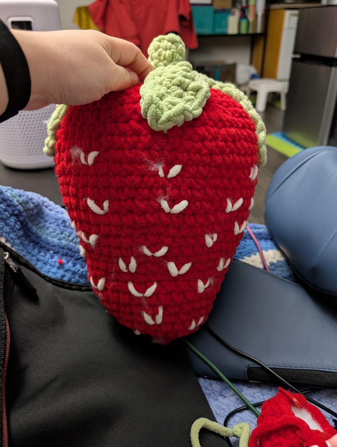 Customer photo review of STRAWBERRY - Chunky Crochet Kit
