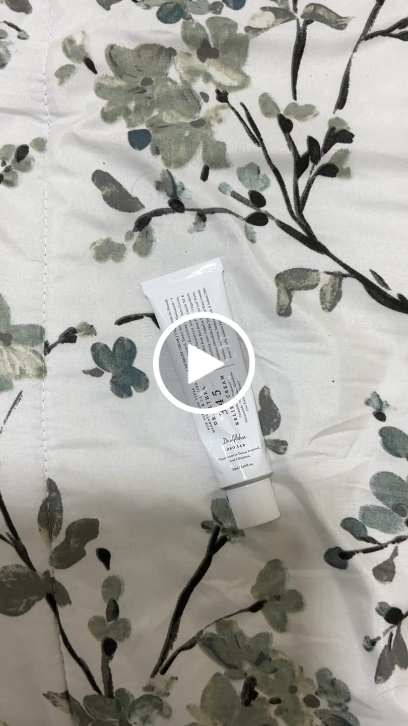 Customer video review of كريم دكتور ألثيا 345 رليف لترطيب وتهدئة البشرة - 50مل