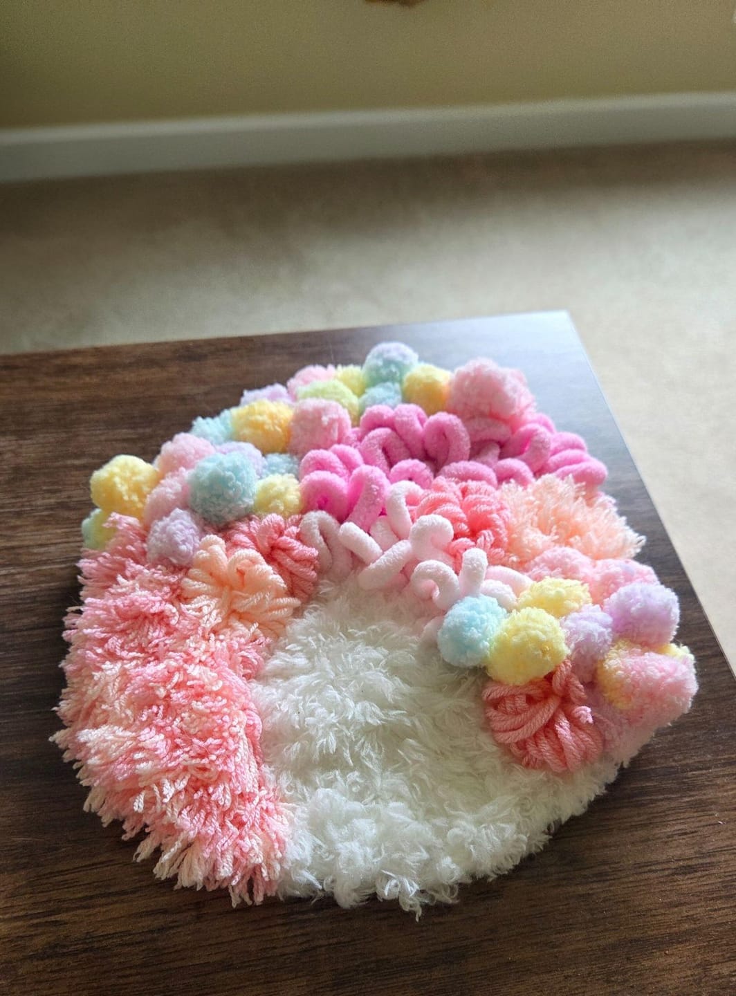 Customer photo review of COTTON CANDY - Moss Coaster Kit