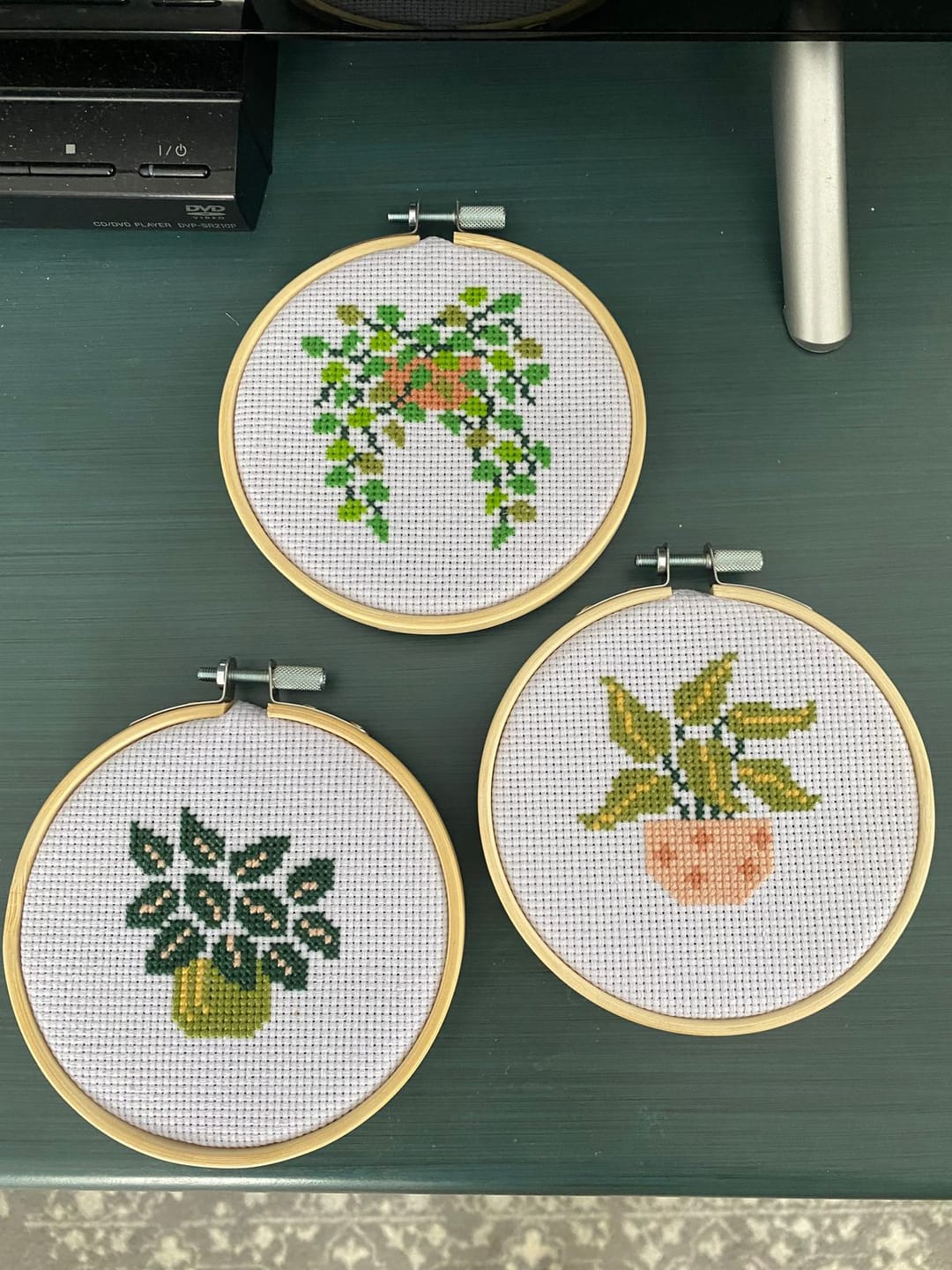 Customer photo review of POT PLANT MINIS - Cross Stitch Kit