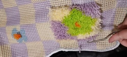 Customer photo review of CHECK ME OUT - Rug Making Kit