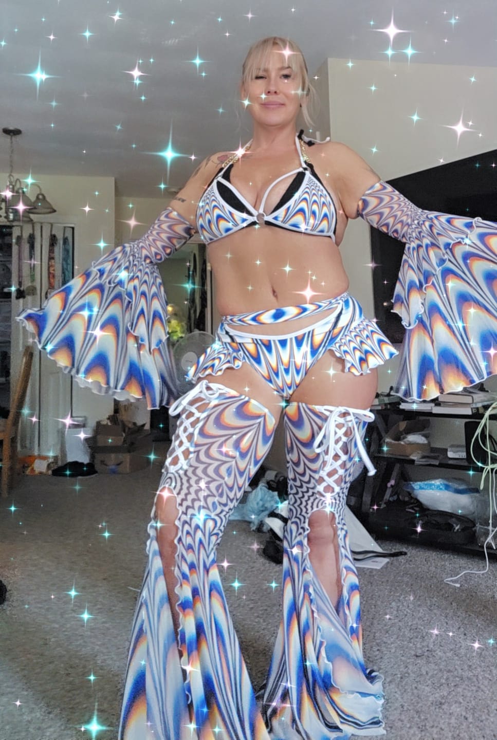 Customer photo review of Entrance U Butterfly Shorts