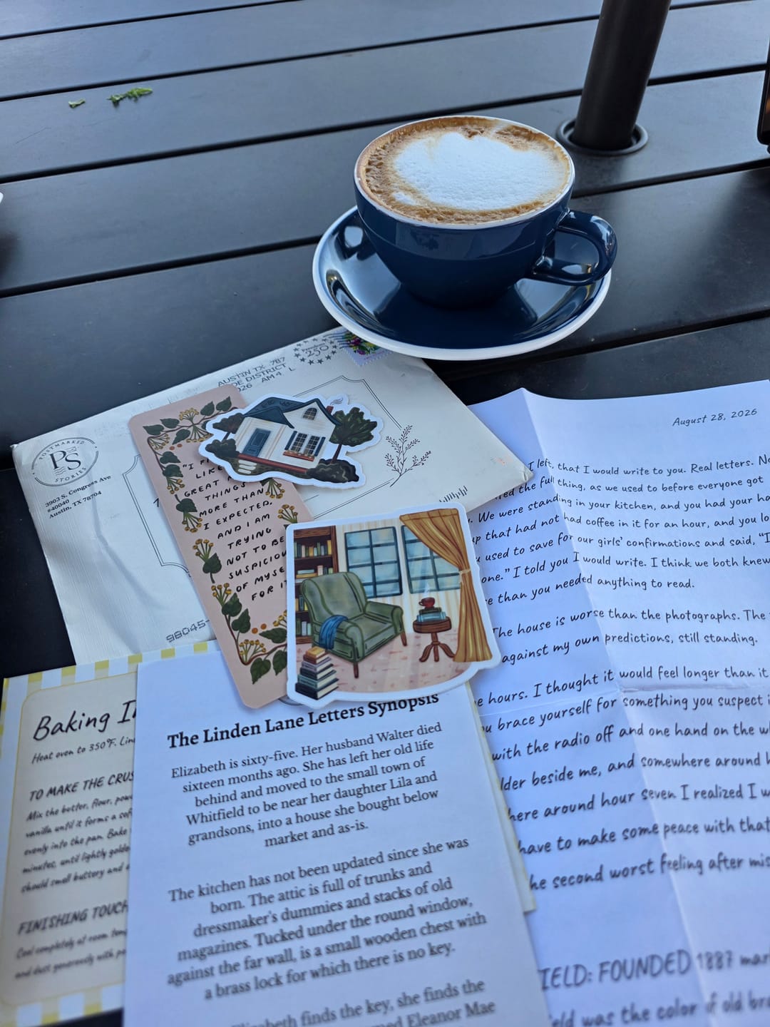 Customer photo review of The Linden Lane Letters: A Cozy Mystery in Twelve Envelopes