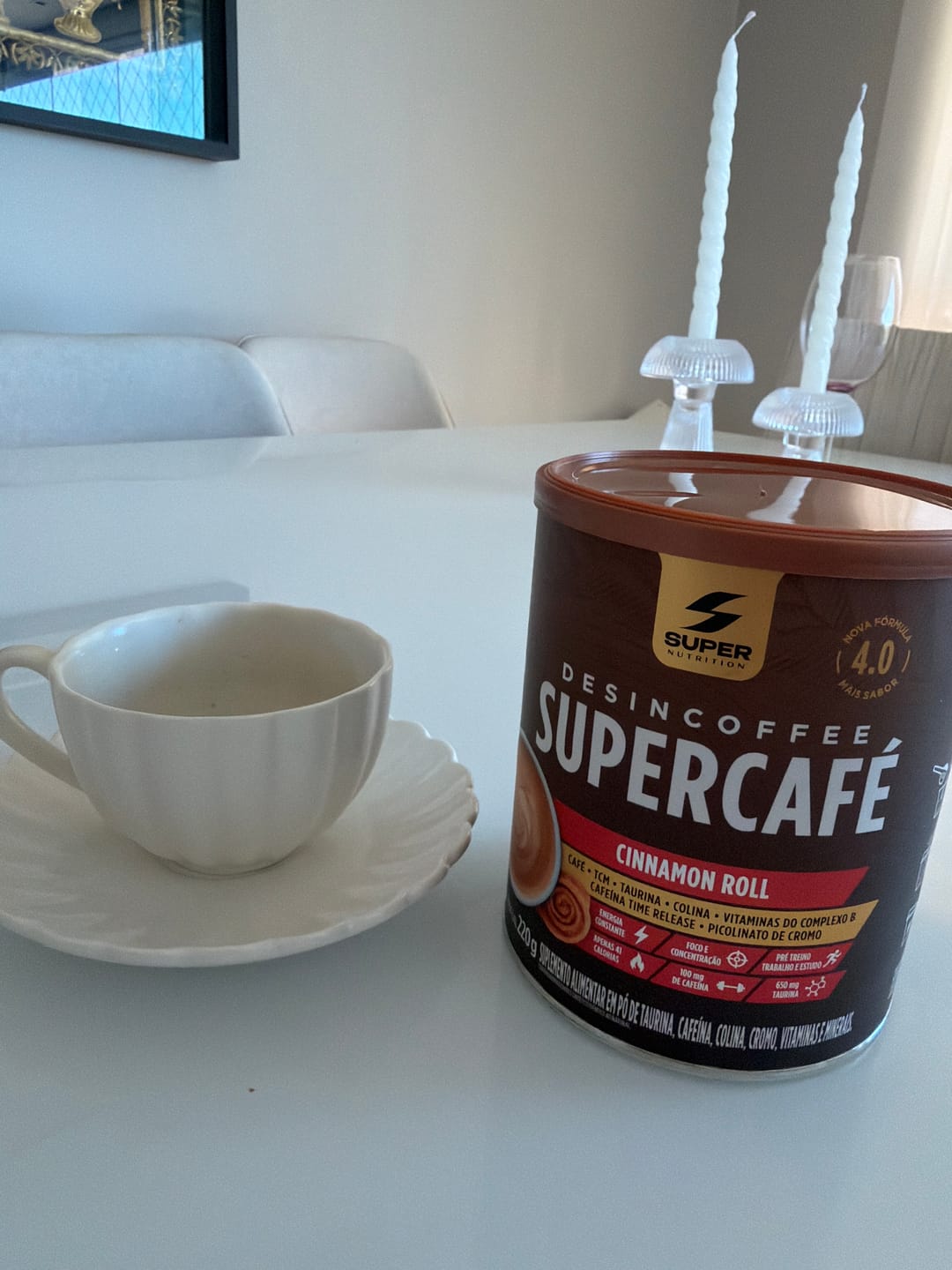 Customer photo review of Supercafé Cinnamon Roll