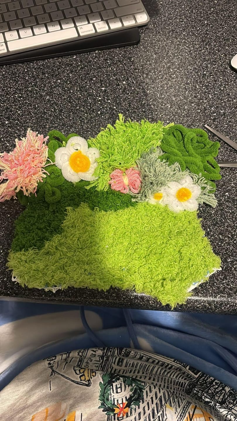 Customer photo review of DAISY - Moss Coaster Kit