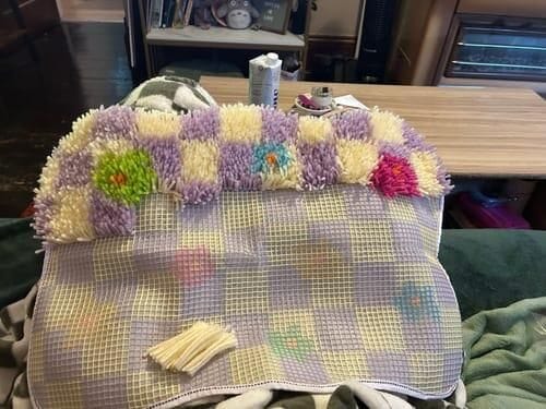 Customer photo review of CHECK ME OUT - Rug Making Kit