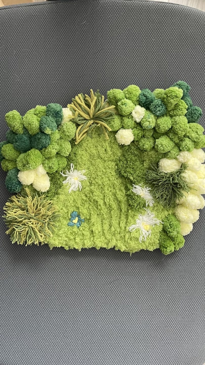 Customer photo review of FLORAL GROVE - Moss Coaster Kit