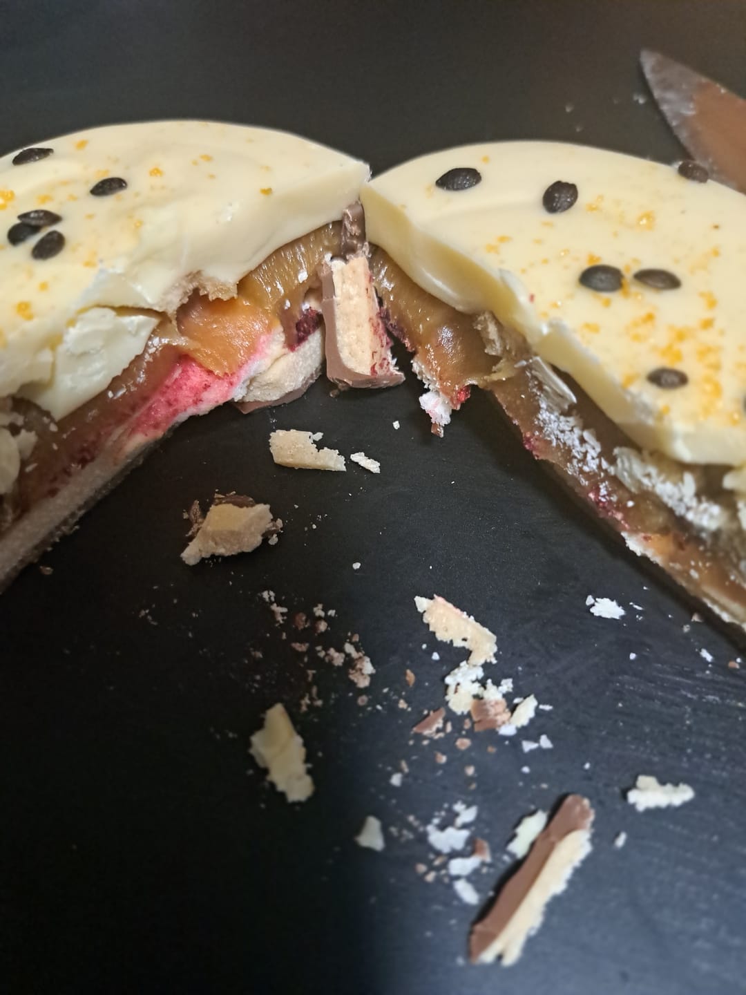 Customer photo review of Chocolate Pie Variety Box - Gluten Free with Pistachio Coconut Pie
