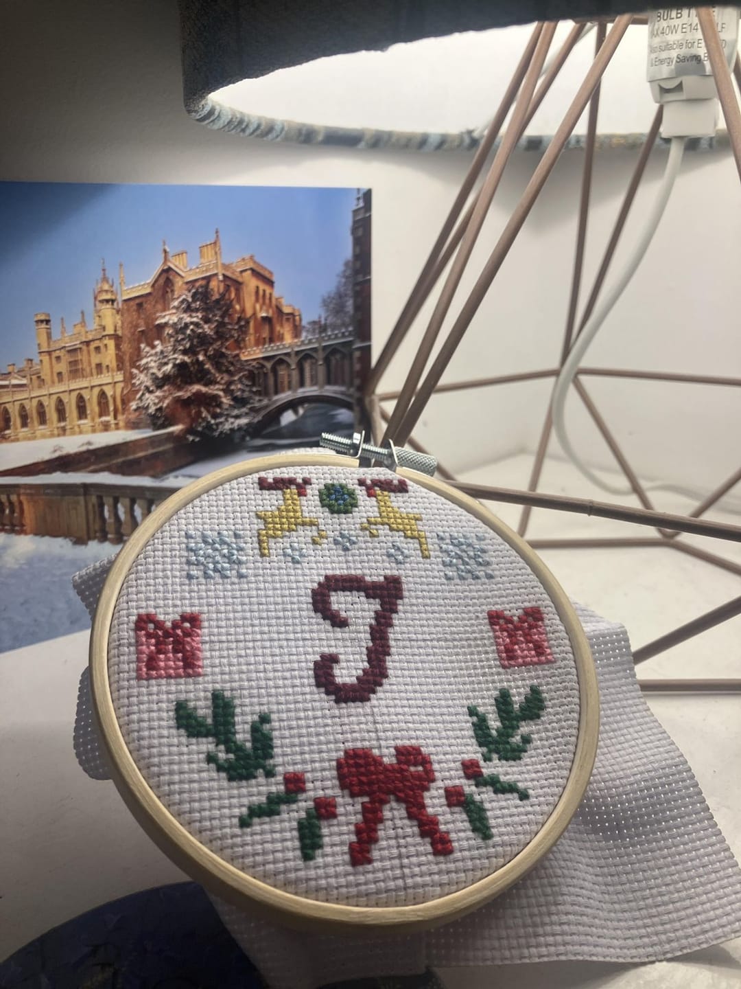 Customer photo review of FAMILY INITIALS - Christmas Mini Ornaments Cross Stitch Kit