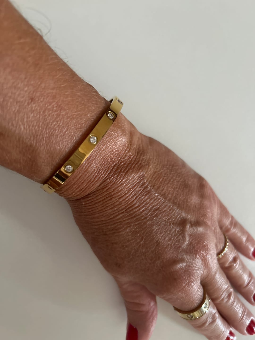 Customer photo review of Arianna Armreif | 18K vergoldet