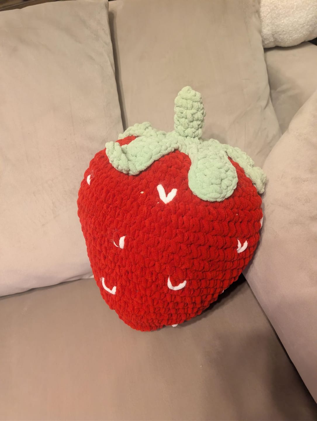 Customer photo review of STRAWBERRY - Chunky Crochet Kit