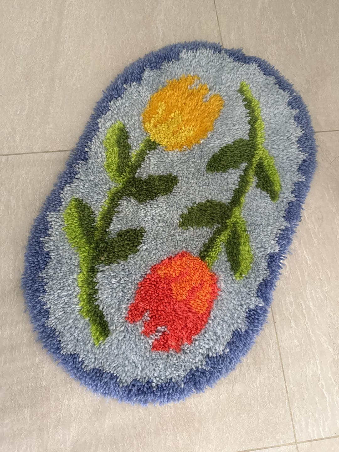 Customer photo review of ALMALFI  TULIP FEVER - XL Rug Making Kit