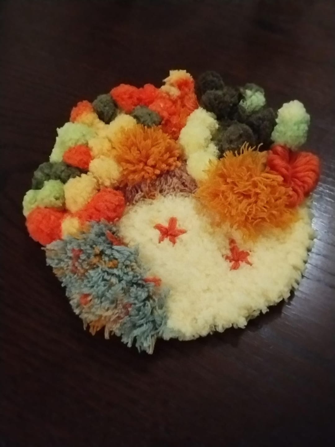 Customer photo review of PUMPKIN PATCH - Moss Coaster Kit