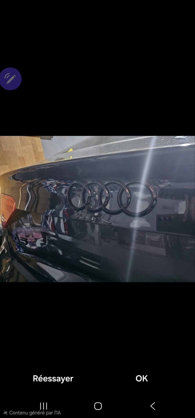 Customer photo review of Logo / Badge Audi Noir Avant / Arrière