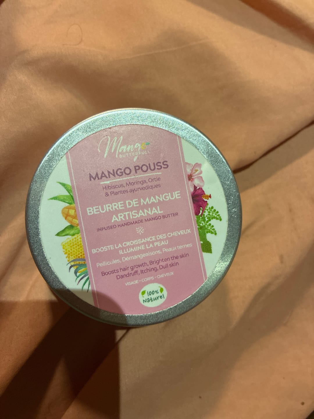 Customer photo review of Beurre de mangue artisanal POUSS