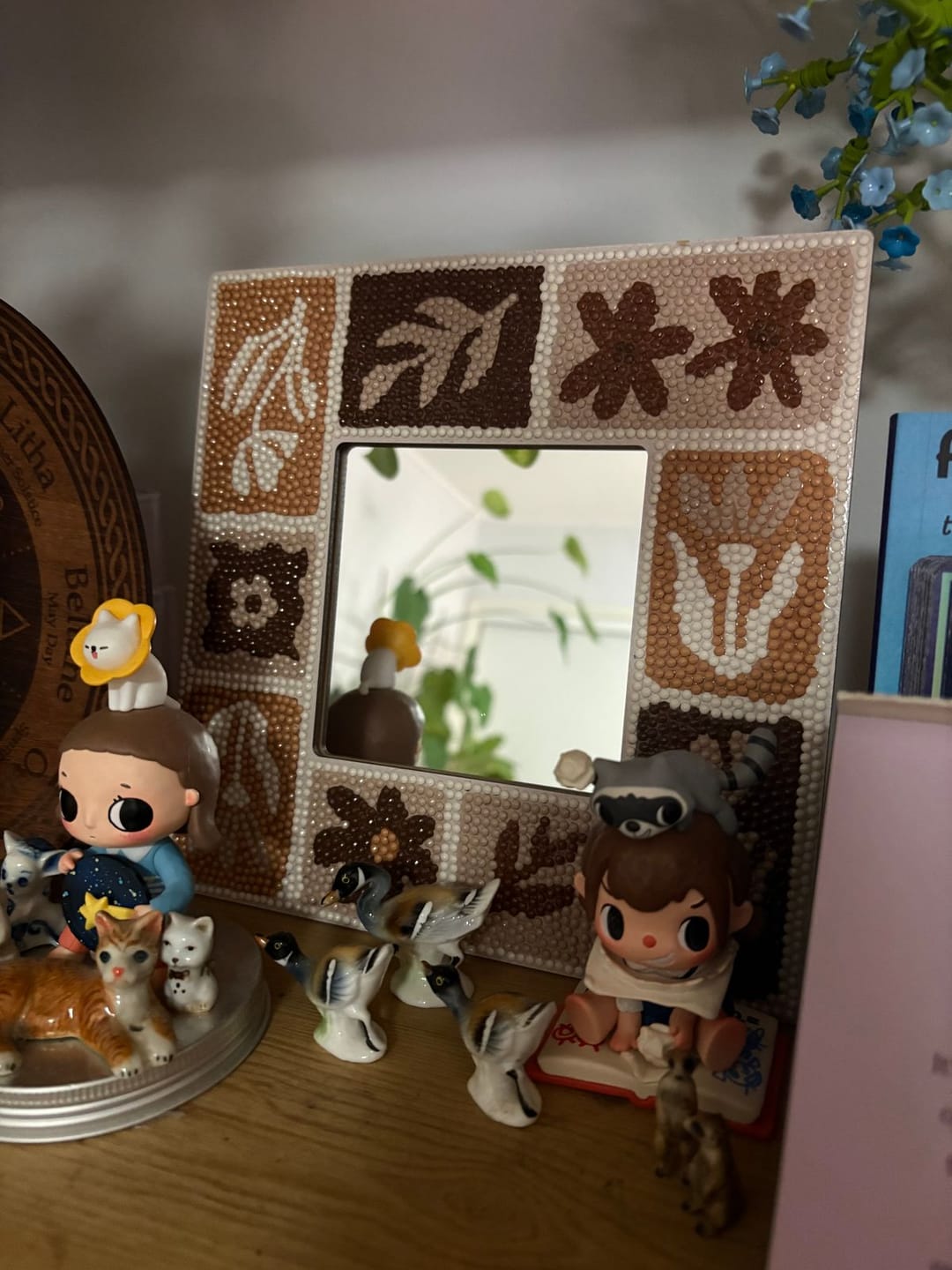 Customer photo review of Tuscan Tiles - Diamond Painting Mirror Frame Kit