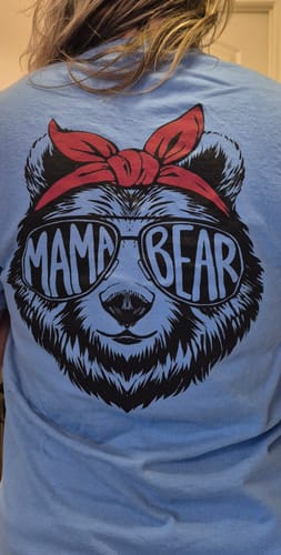 Customer photo review of Mama Bear Glasses