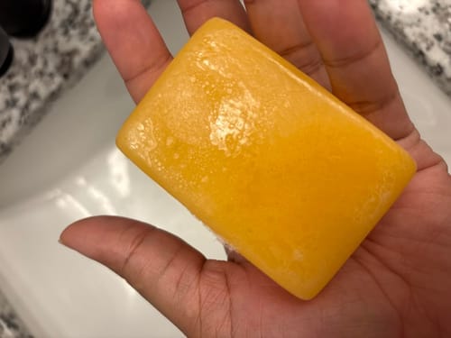 Customer photo review of Alpha-Arbutin + Vitamin C Brightening Bar