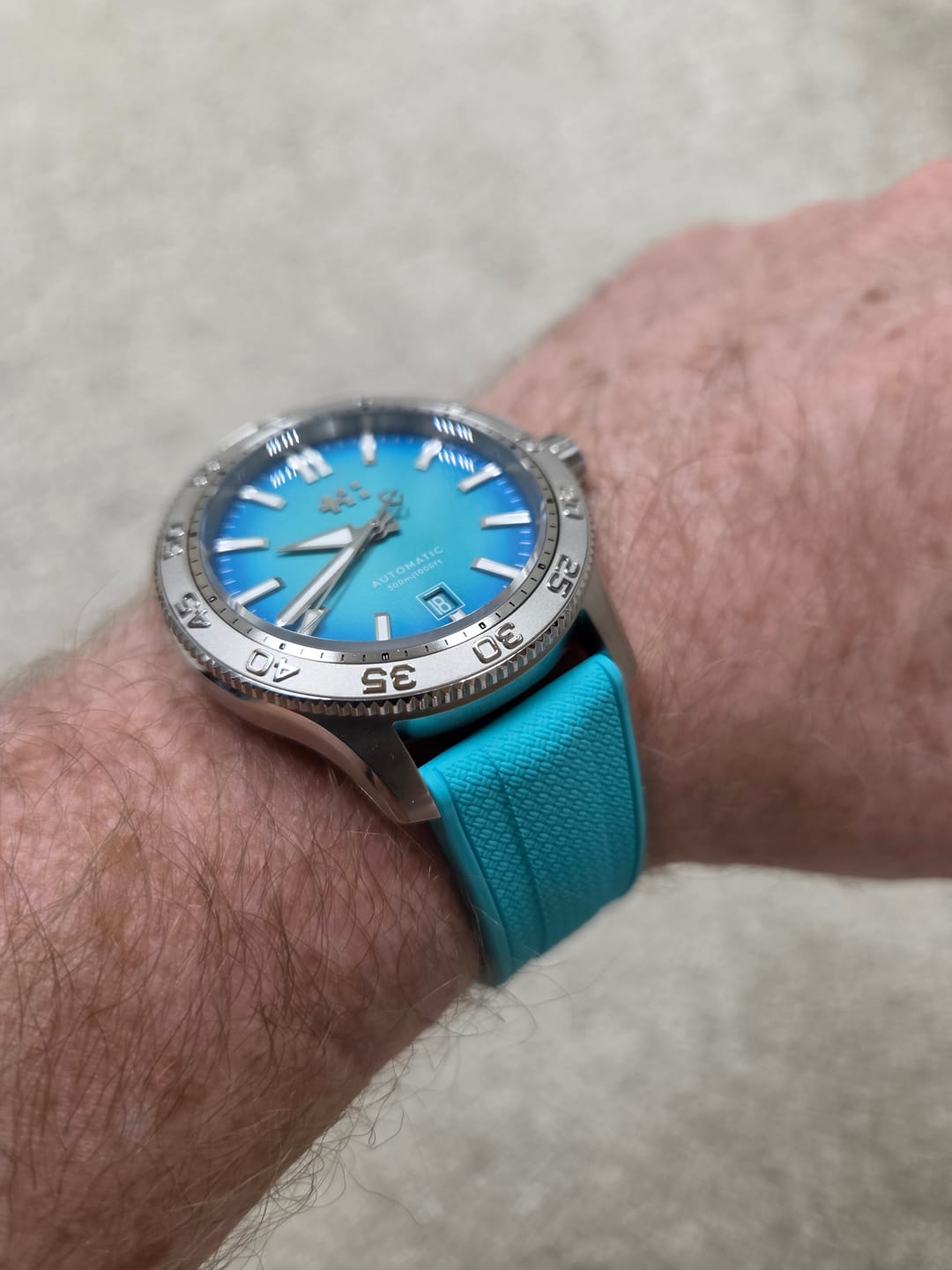 Customer photo review of Shark Skin Rubber - Turquoise