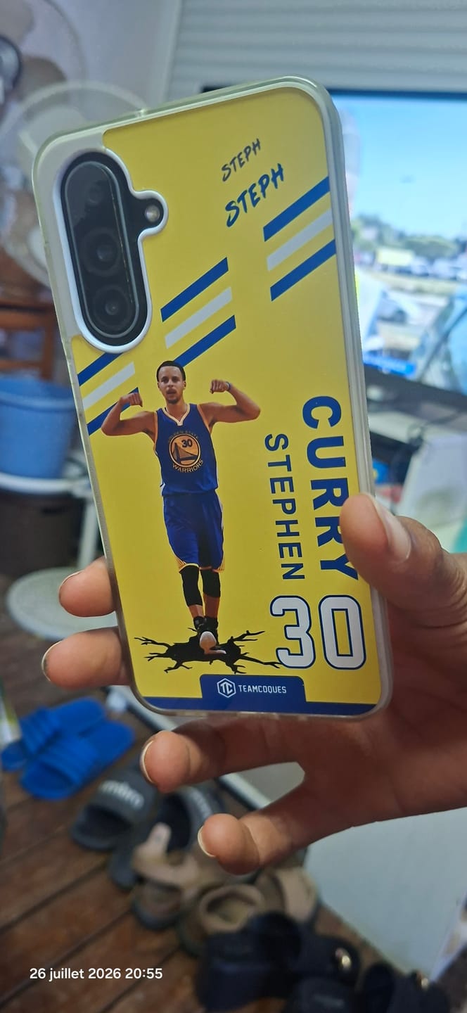 Customer photo review of Coque joueur STEPHEN CURRY WARRIORS GOLDEN STATE NBA - TEAMCOQUES