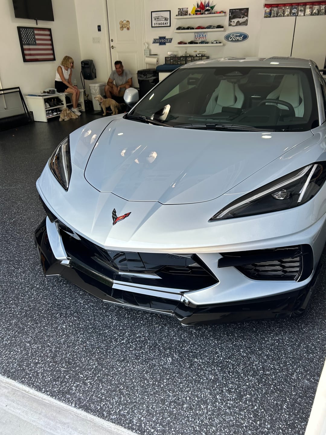 Customer photo review of Corvette C8 Stingray Front Splitter [5-Piece Extended Version]
