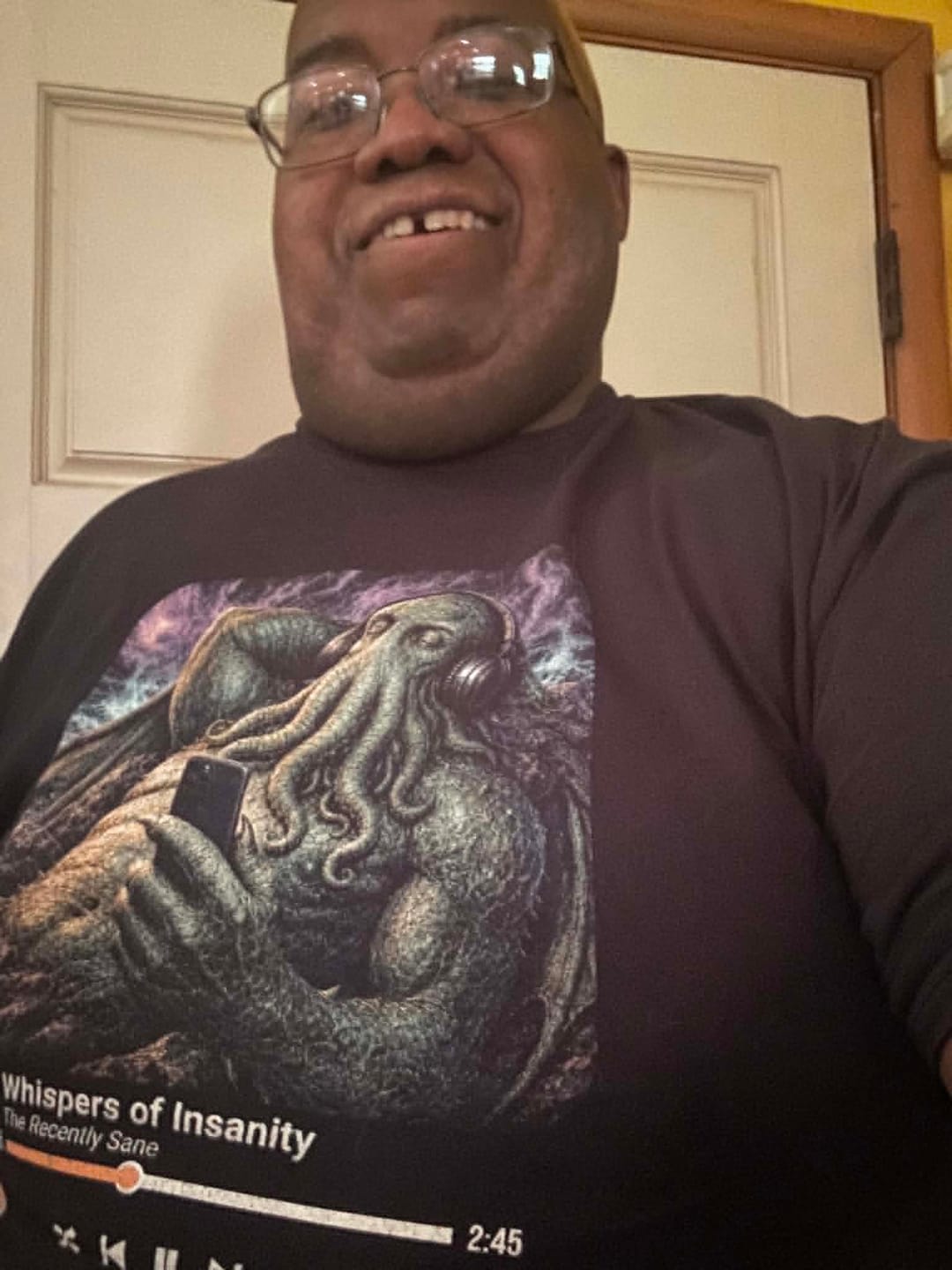Customer photo review of Whispers of Insanity Comfort Colors T-Shirt