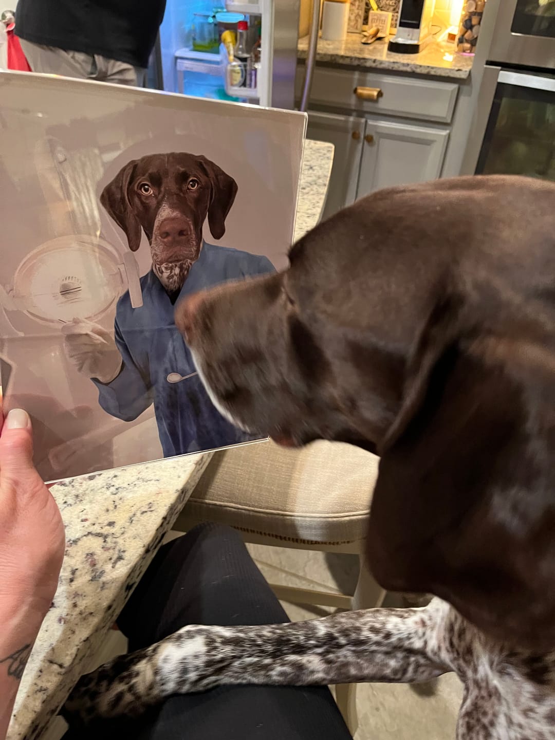 Customer photo review of 'The Dentist' Personalized Pet Poster