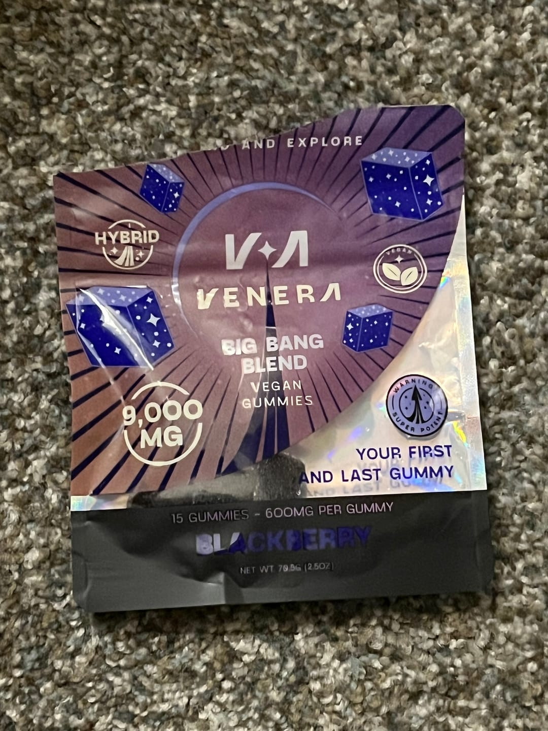 Customer photo review of D9 THCP + THCA Gummies (9,000 MG)