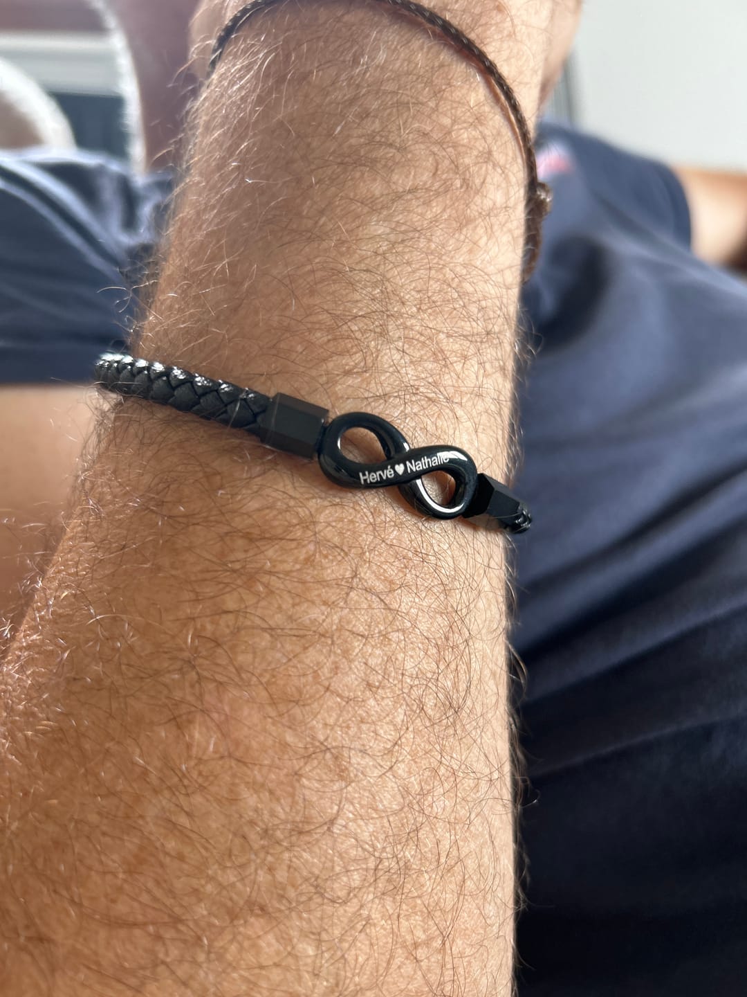 Customer photo review of Bracelet Personnalisé « À Mon Mari »