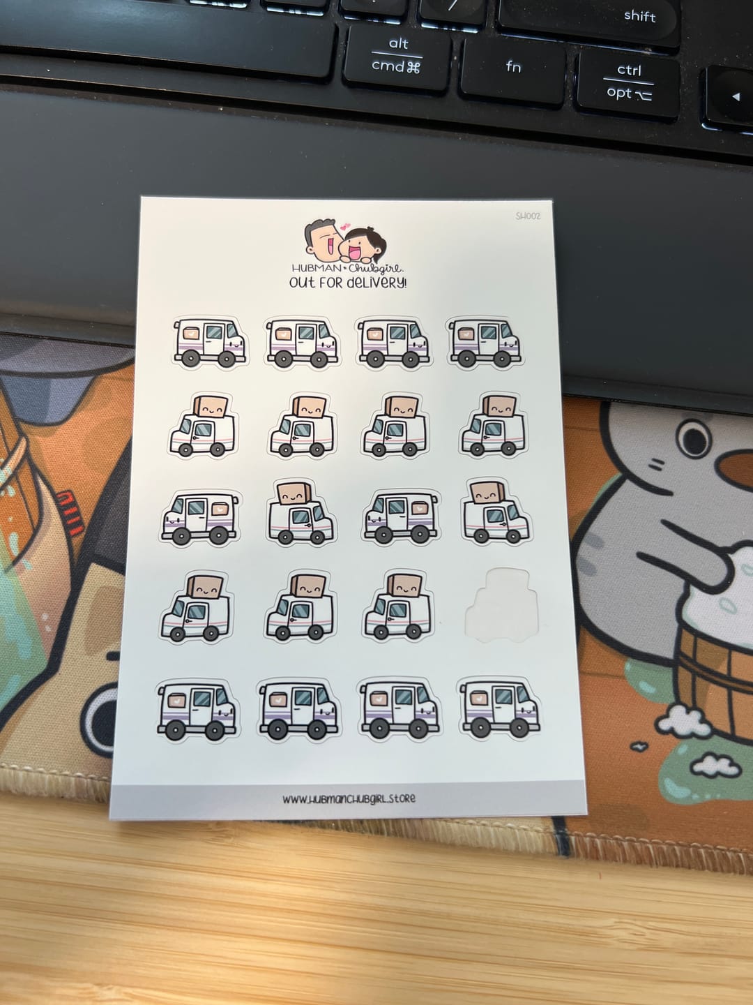 Customer photo review of Out for Delivery! Planner Stickers