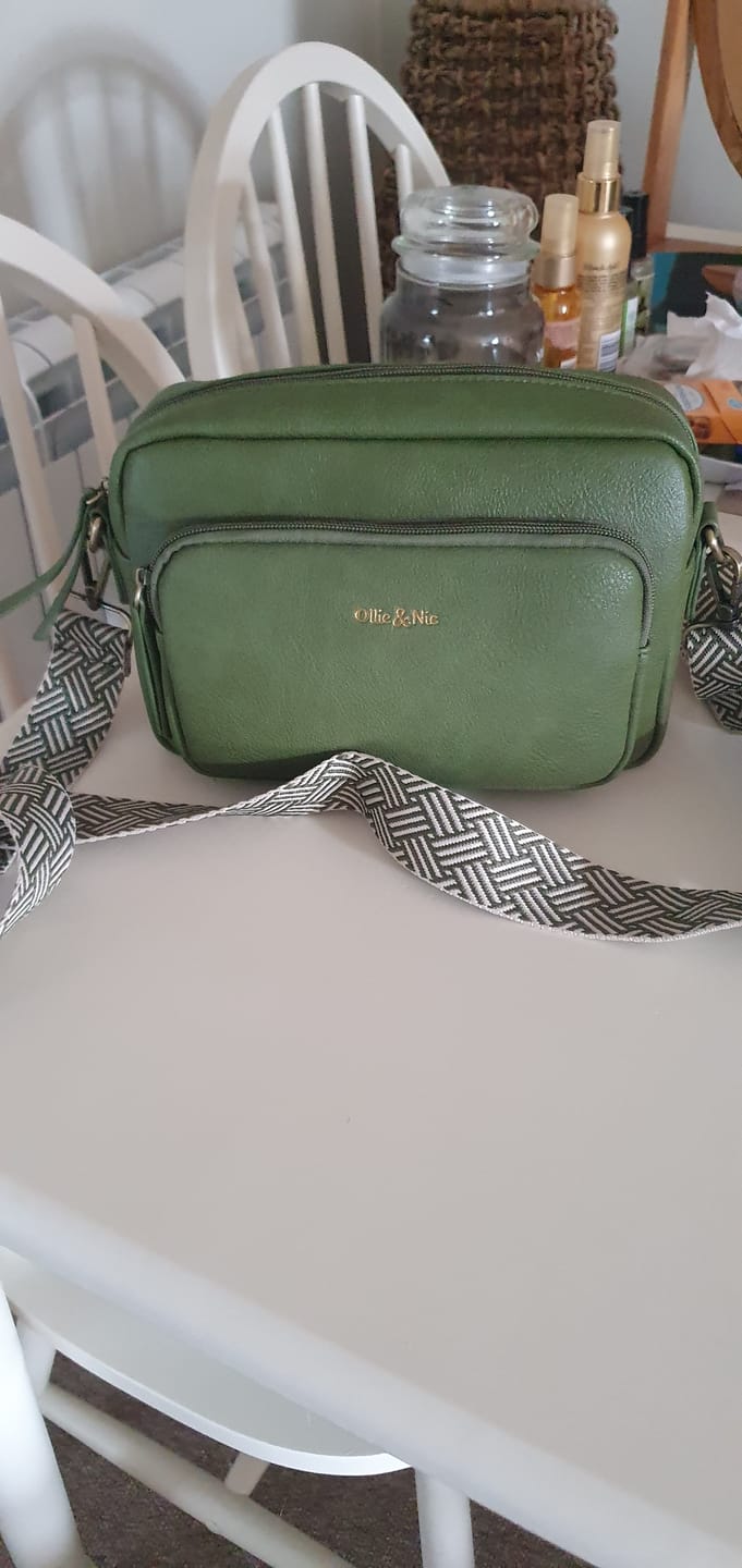 Customer photo review of Doyle Crossbody - Apple Green