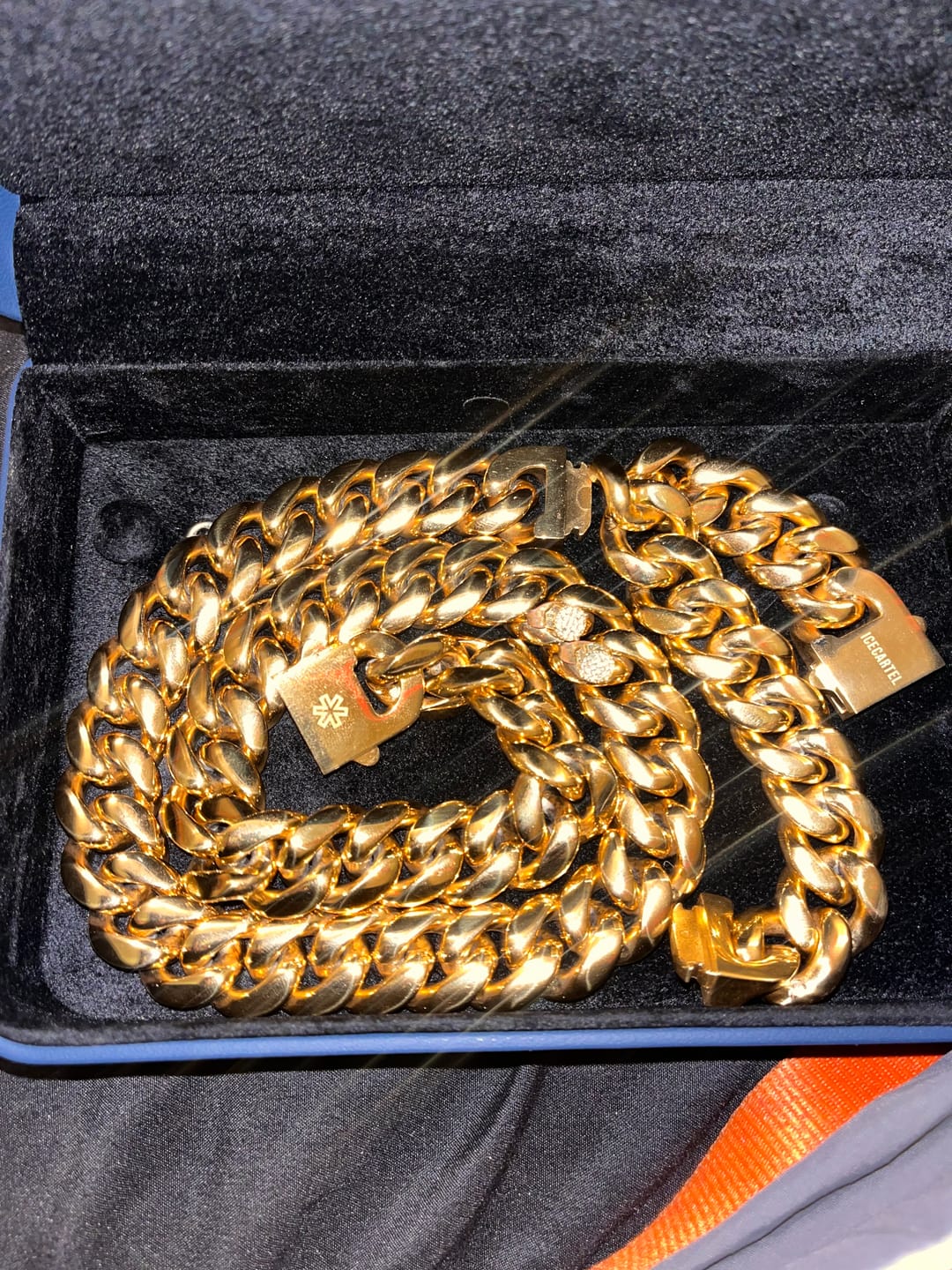 Customer photo review of 18MM Cuban Link Chain and Bracelet Bundle 14K Gold