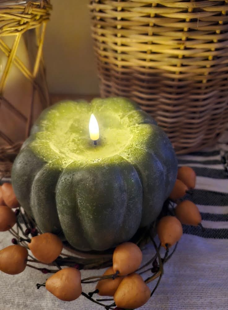 Customer photo review of Flameless Pumpkin Candles