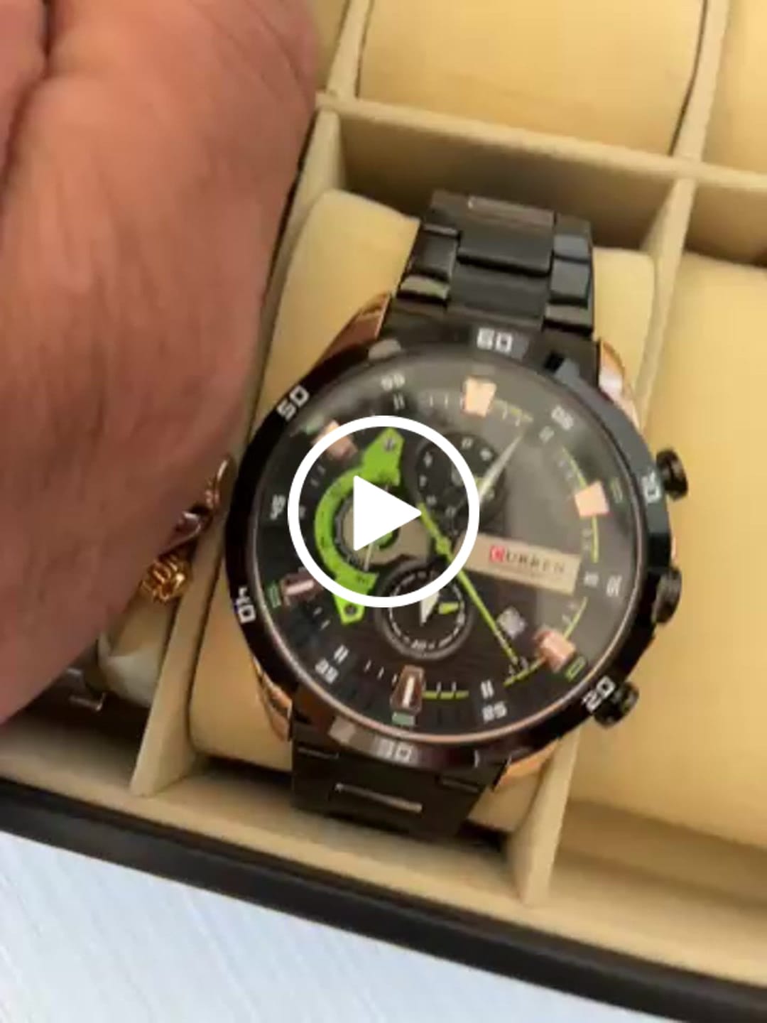 Customer video review of Curren Madrid® orologio uomo acciaio