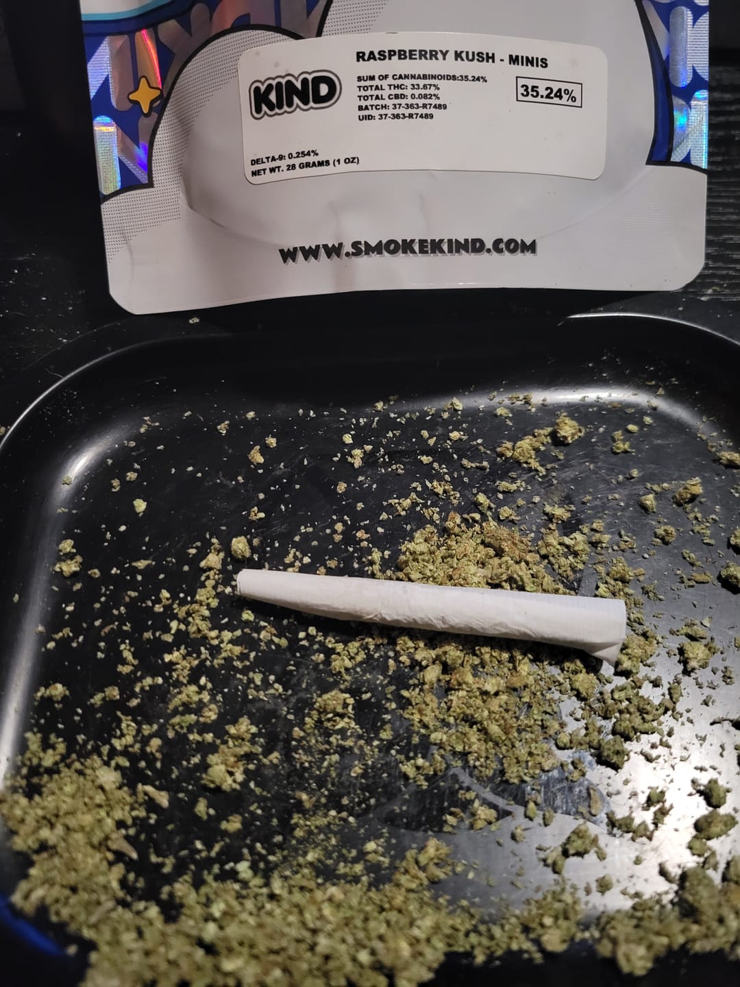Customer photo review of Raspberry Kush - Minis - 28 Grams - Indica