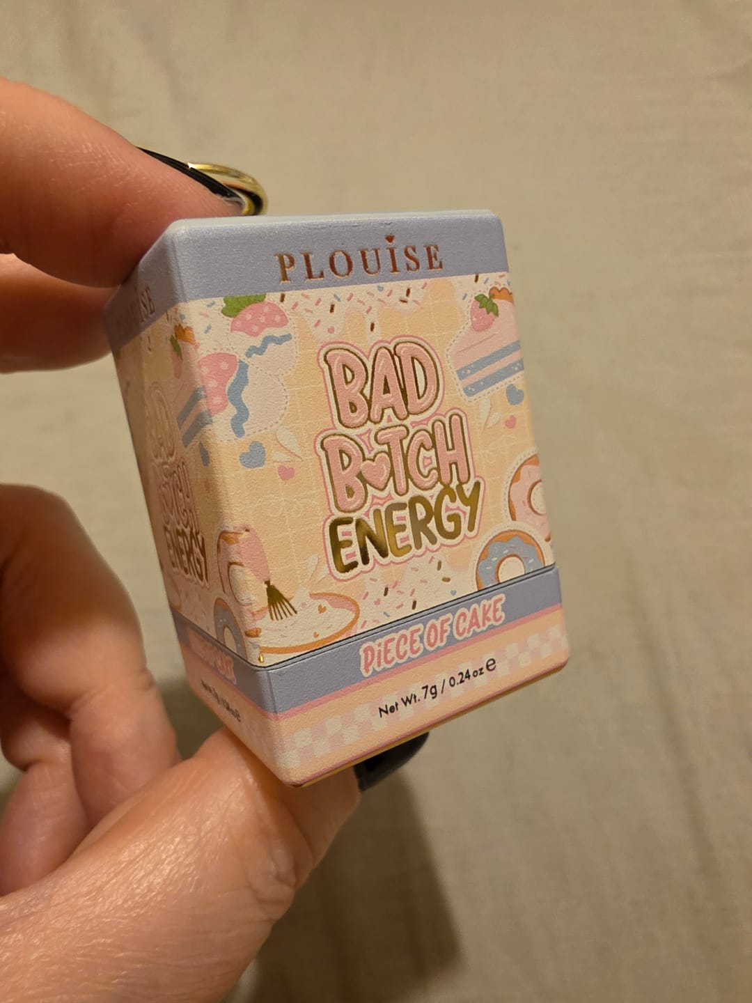 Customer photo review of Bad Bitch Energy Keychain Lip Balm