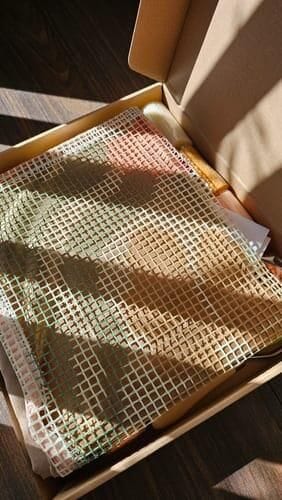 Customer photo review of CHECK ME OUT - Rug Making Kit