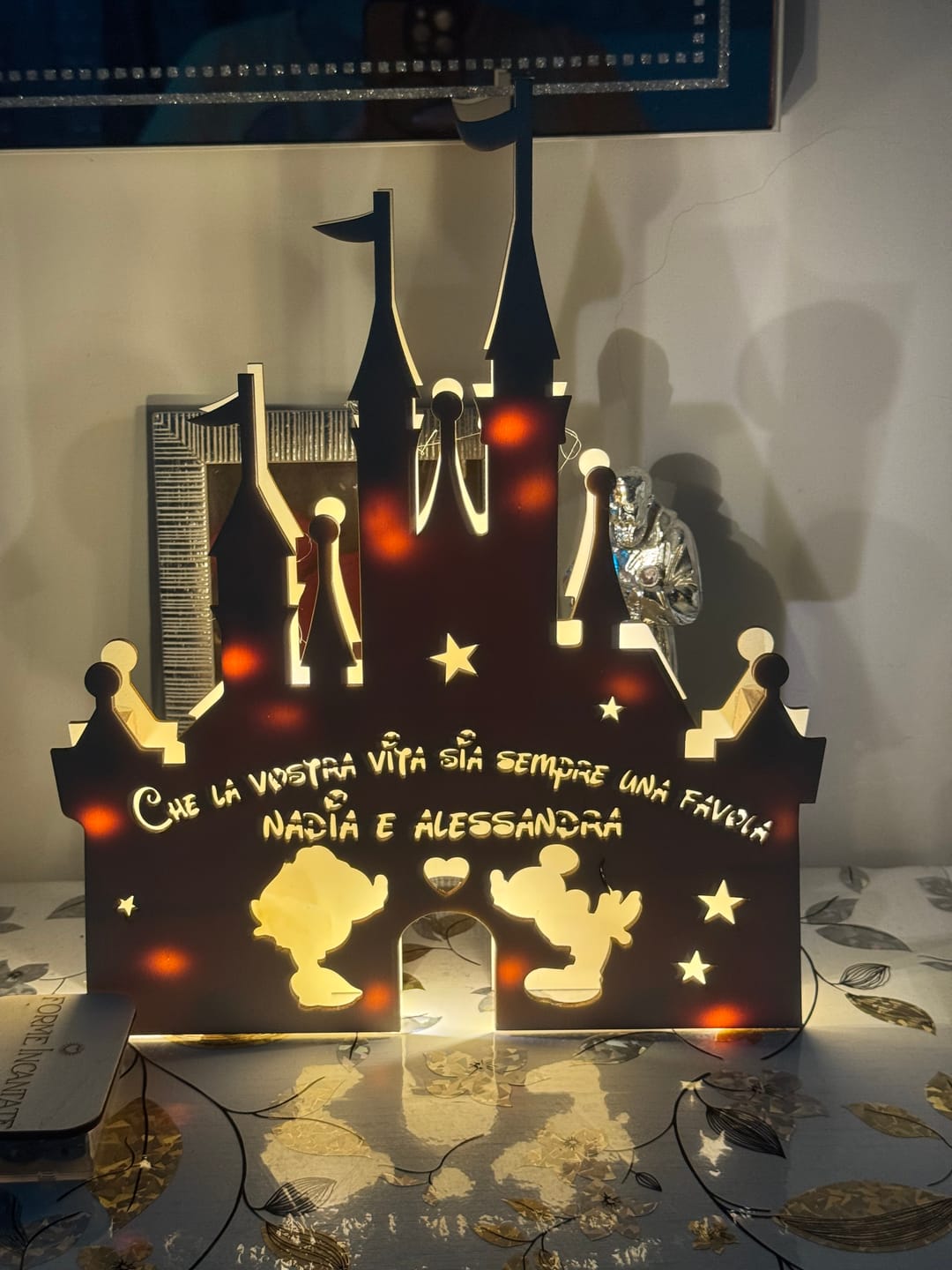 Customer photo review of Lampada Castello Fiaba Personalizzata