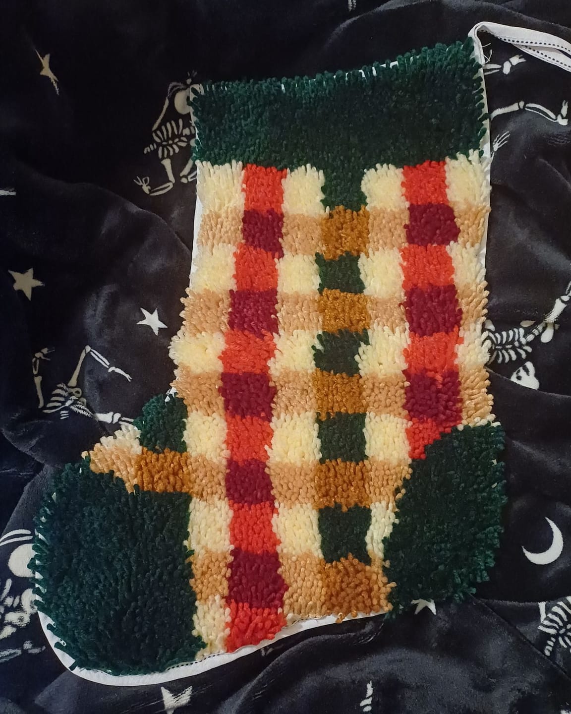 Customer photo review of COZY PLAID - Christmas Stocking Kit