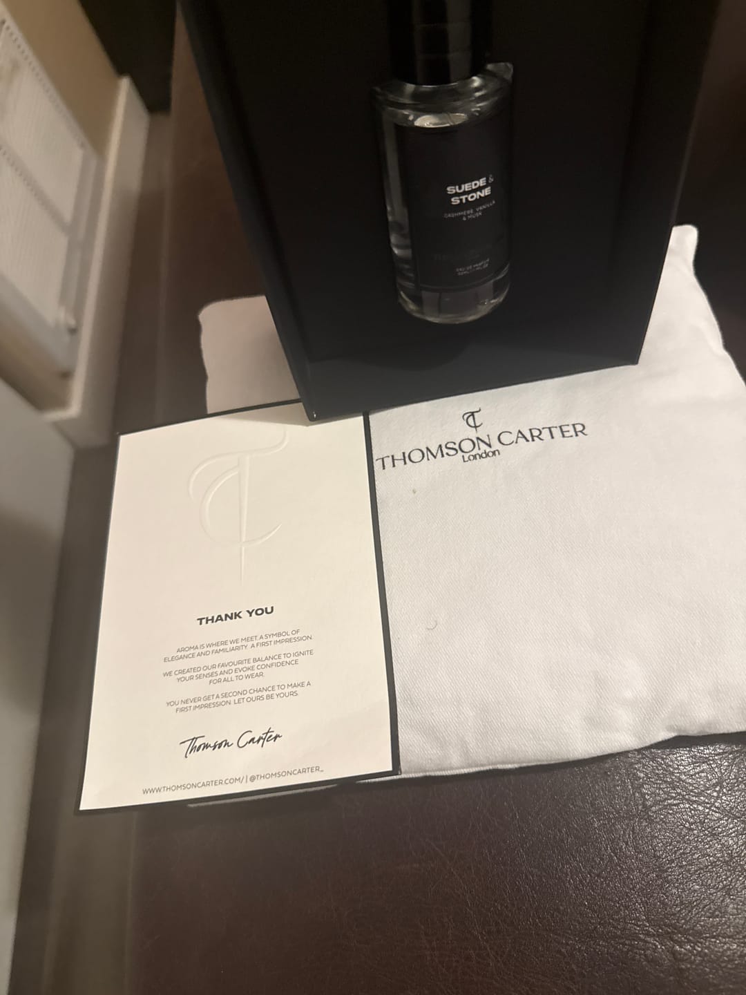 Customer photo review of Suede & Stone | Eau de Parfum